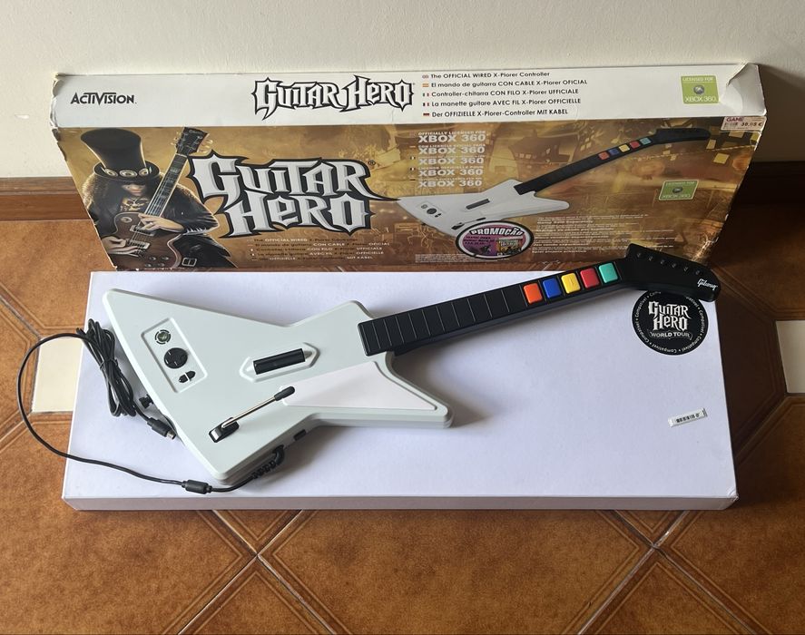 Guitar Hero X-Plorer (Xbox 360 / PC / Clone Hero) – Completo em Caixa (CIB)