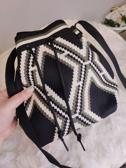 Torebka typu worek w stylu Wayuu, etno boho