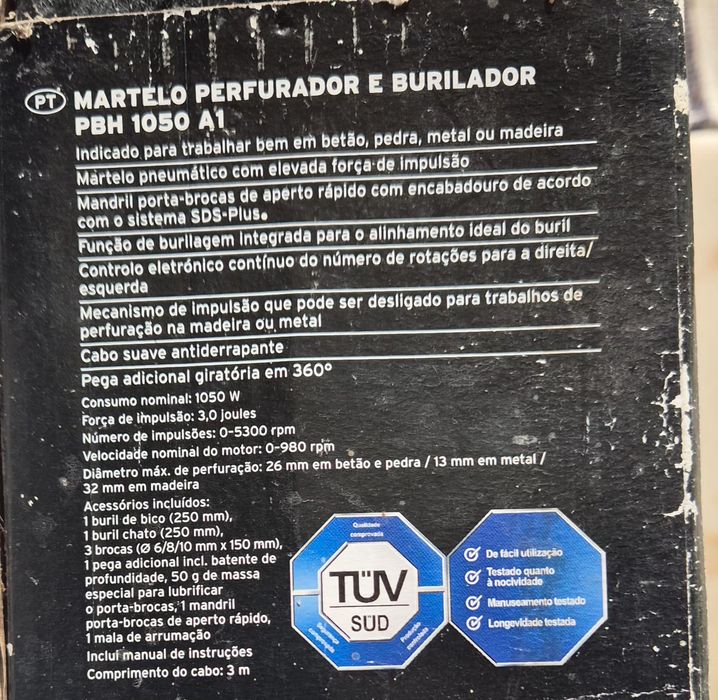 Martelo perfurador e burilador PBH A1.