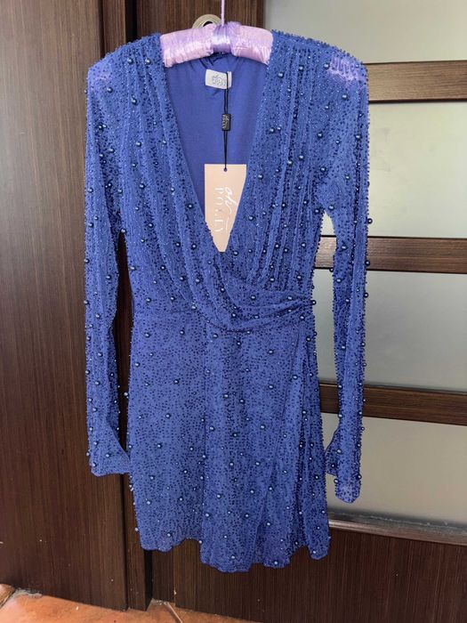 NOWA Sukienka Oh Polly Chelsea Mini Dress Dark Blue NOWA