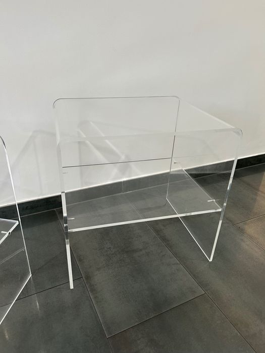 Stolik szafka 1 szt plexi akrylowy lata 80 90 vintage