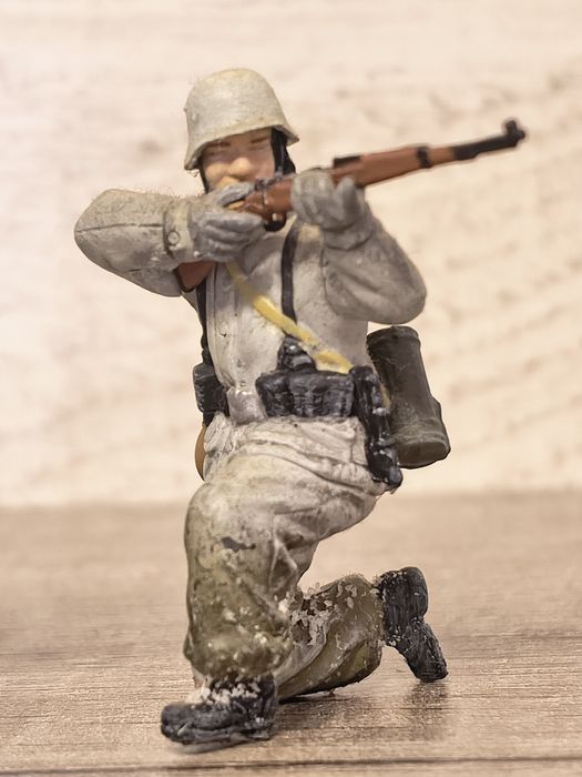 Modelismo militar figuras da Werhmatch camuflado de Inverno 1.35 em resina
