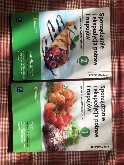Technologia gastronomiczna 2 części oraz sporzadzanie napojow i potraw
