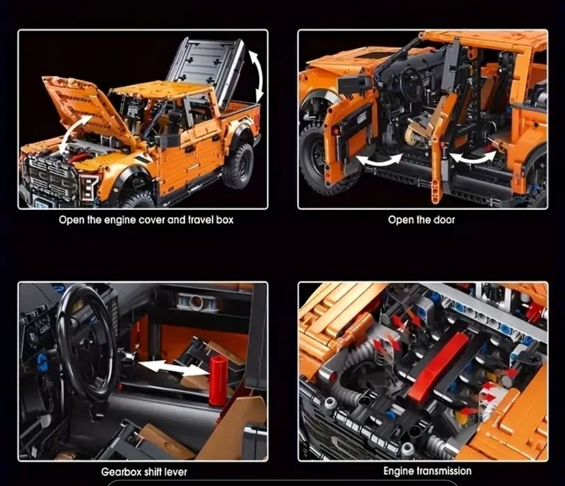 Klocki techniczne Ford Raptor 42126 klocków 1744szt!!! Szybka wysyłka.