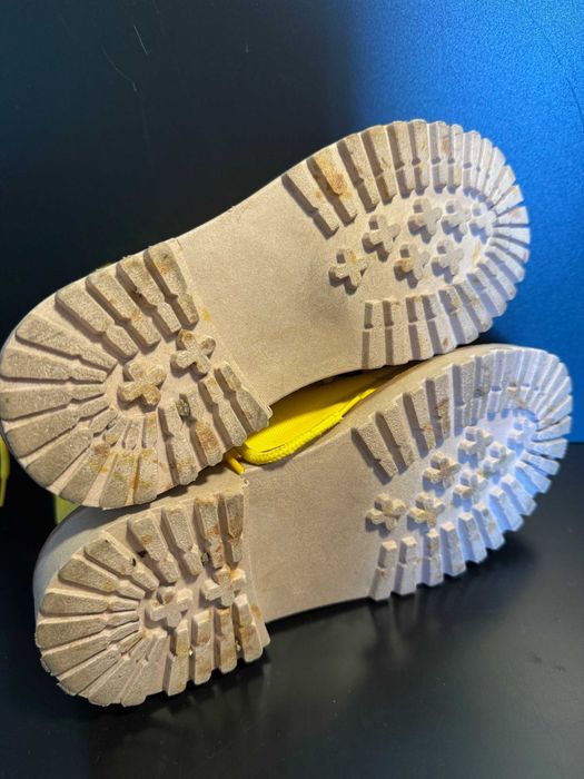 Żółte buty, trzewiki sznurowane, trapery z Kolumbii, rozm. 38