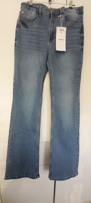 Spodnie jeansowe flare