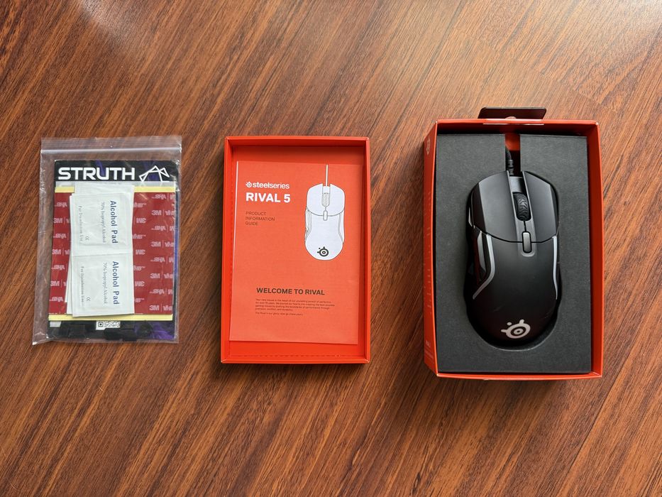 Mysz SteelSeries Rival 5 + dodatki