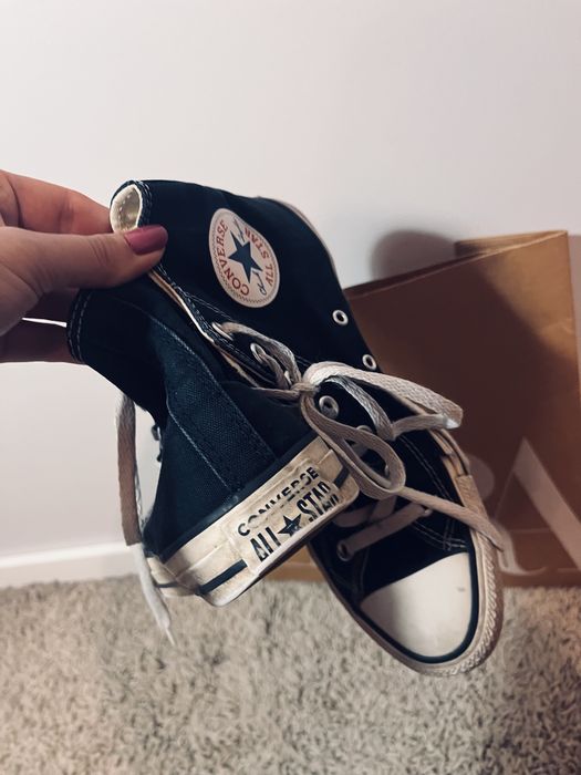 Trampki converse wysokie czarne rozm 39
