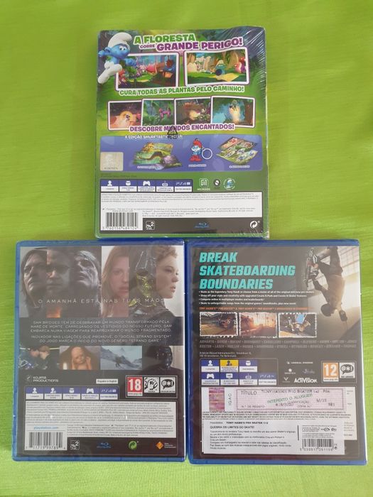 Jogos PS4 - Os Smurfs. Death Stranding..