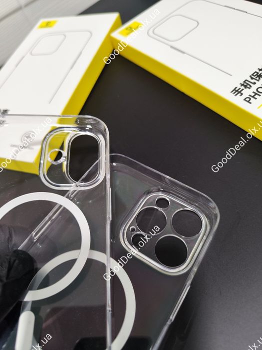Чехол Baseus MagSafe для Apple iPhone 16, 15/16 Pro, 15/16 Pro Max.