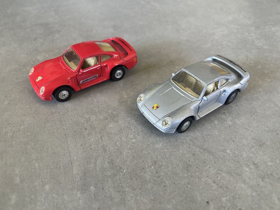 Modele MC Toy skala 1/36 2X Porsche 959 pull back made in Macau