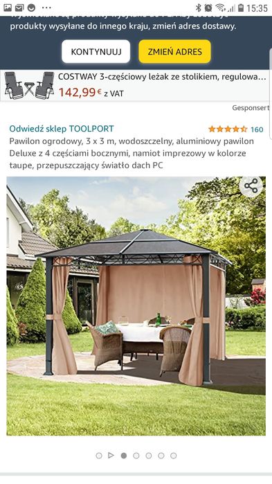 Pawilon ogrodowy napa garden