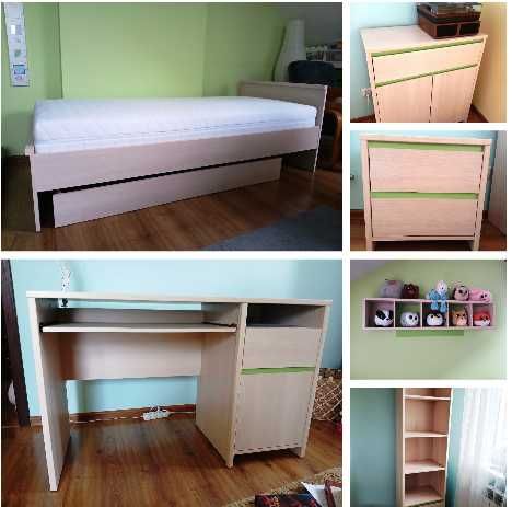 Zestaw mebli dziecięcych młodzieżowych Black Red White Numlock