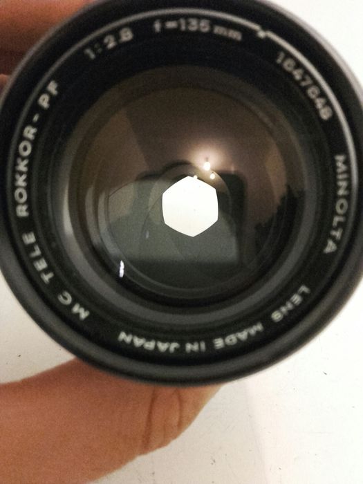 Objetiva Minolta MC tele rokkor 135mm 2.8
