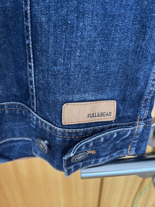Blusao de ganga Pull&Bear, azul escuro