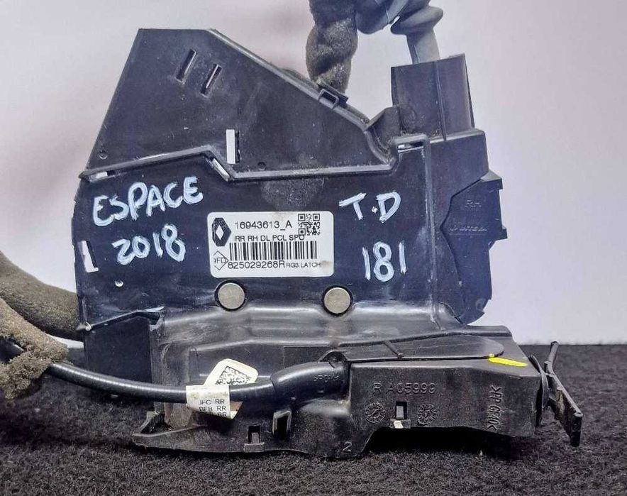 Fechadura / Fecho Porta Trás Direito RENAULT ESPACE V (JR_) ano 2018