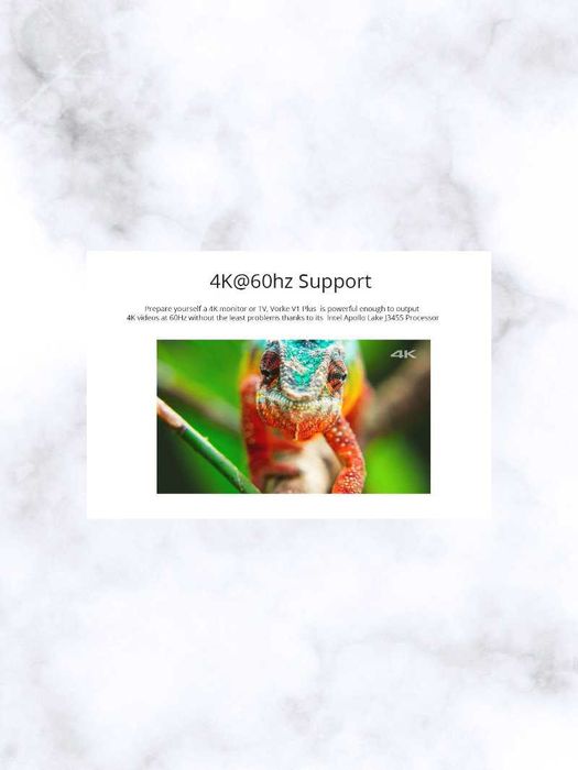 Mini PC MINI PC VORKE V1 Intel Celeron J3455 R4GB 64GB