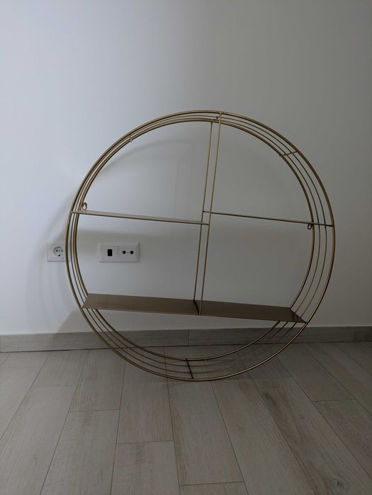 Estante redonda dourada maison du monde