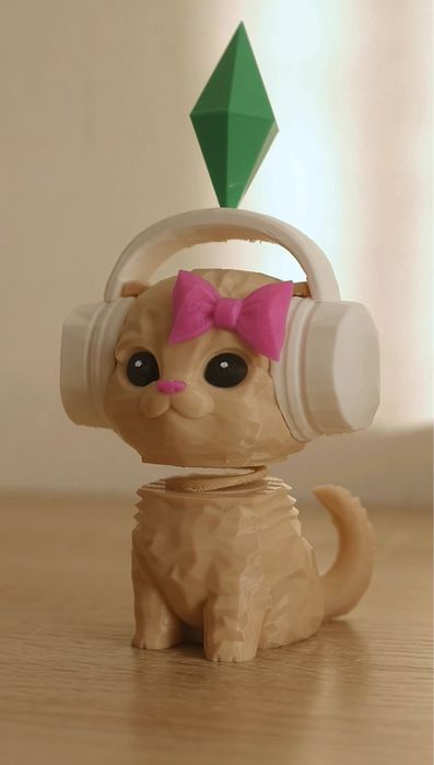 CAT DANCE SIMS фігурка танцюючого кота в навушниках мем