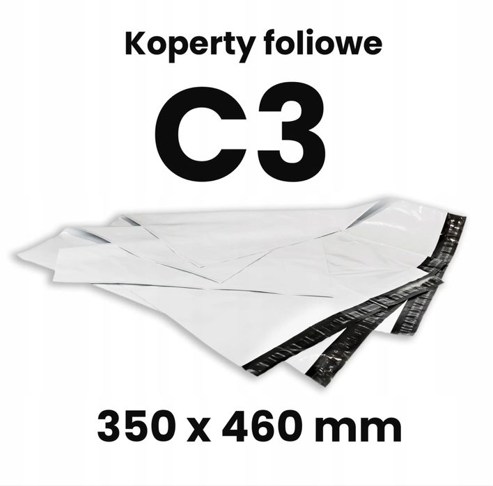 Foliopaki kurierskie C3 350x460mm 50 szt