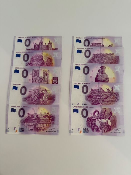 46 notas de Euro suvenir