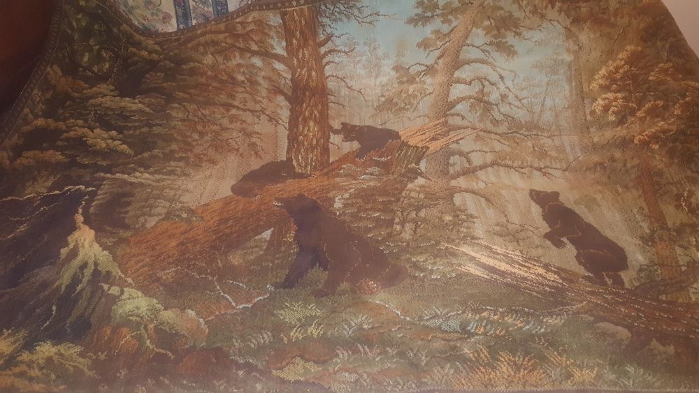 Утро в сосновом лесу ГДР. Килим. Ковер