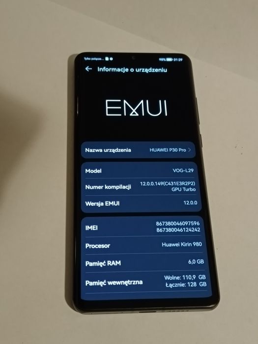Huawei P30 Pro 6/128GB Black