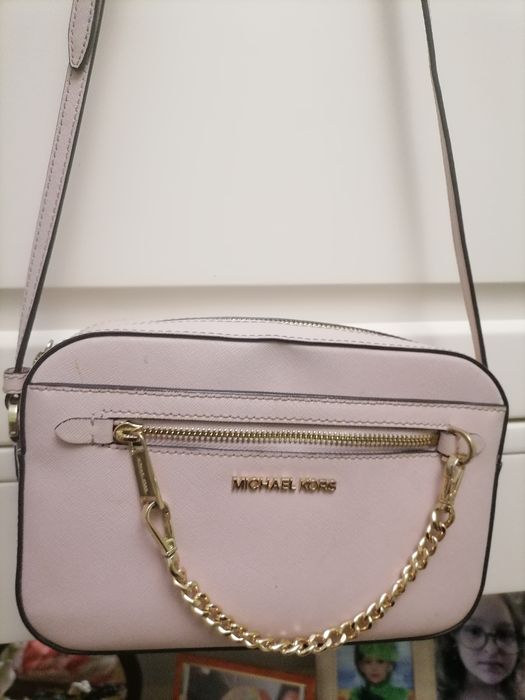 Фирменная дамская сумочка Michael KORS  пудрового цвета,  кожаная.