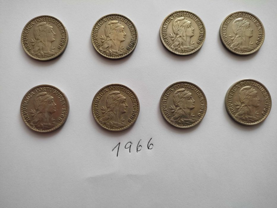 moedas da republica- 1 escudo 1966