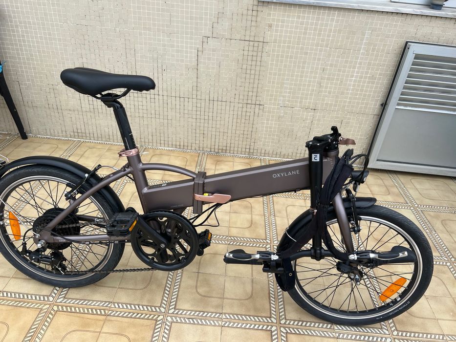 Oxylane foldable electric bicycle large size L
