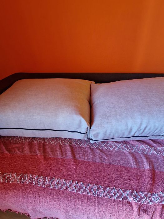 Sofá-cama castanho