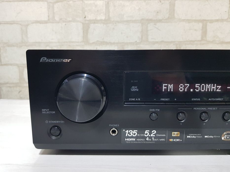 Пульт! 5.2 AV ресивер Pioneer VSX-535 5х150Вт,Bluetooth, 4K,HDMI,8К