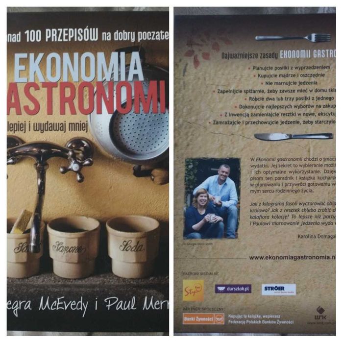 Ekonomia Gastronomia; jedz lepiej i wydawaj mniej; McEvedy i Merrett