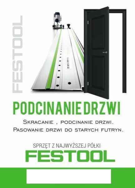 Podcinanie przycinanie drzwi dopasowanie Skracanie montaż kratek tulei