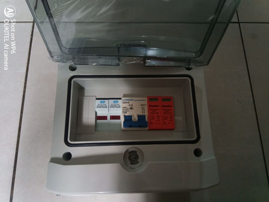 Kit proteção painéis solares fotovoltaicos quadro elétrico