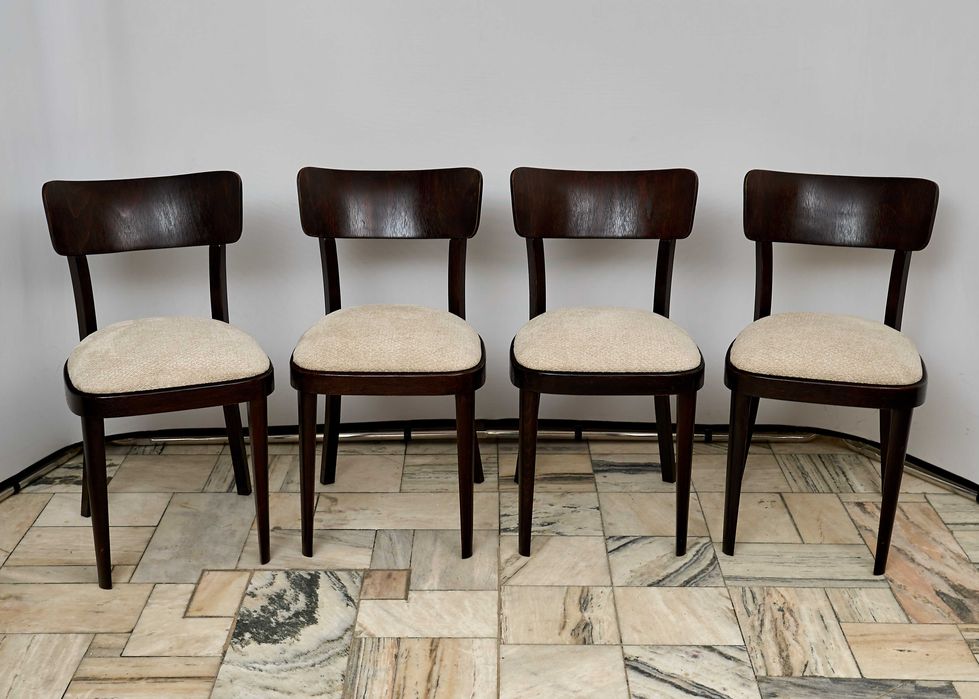 Komplet krzeseł TON Czechosłowacja lata 60