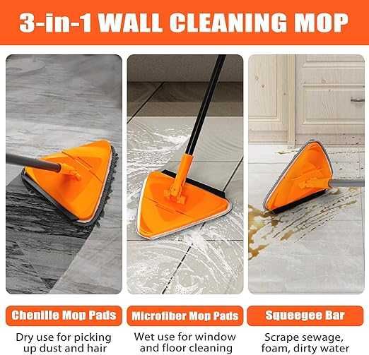 Mop obrotowy ścienny JEHONN + 6 nakładek