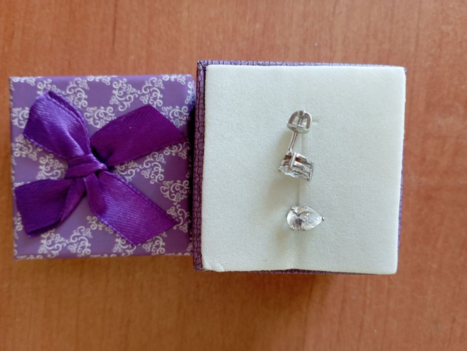 Срібні сережки пусети