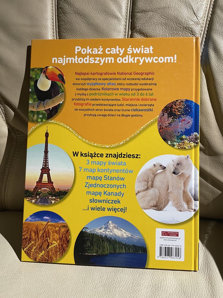 książka National geographic kids mój pierwszy Atlas świata