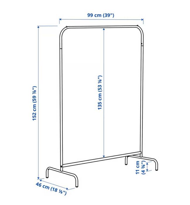 Cabide Branco Metal IKEA