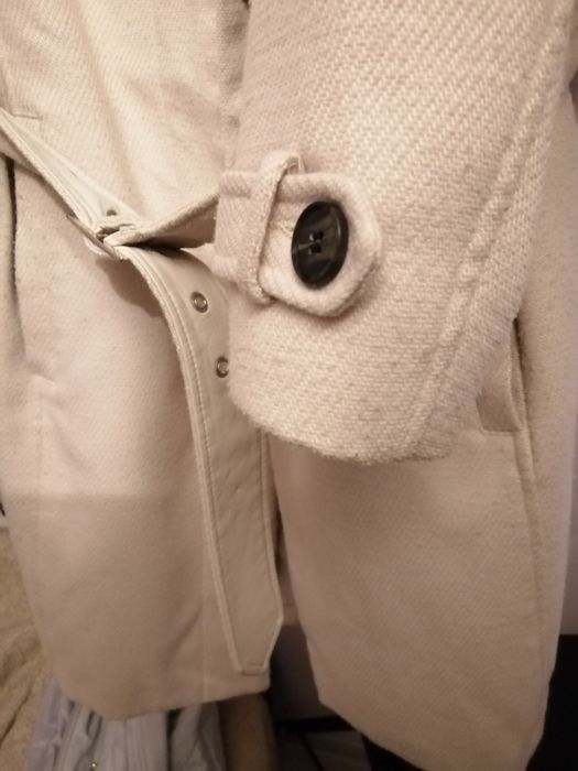 Płaszcz damski XL zimowy jesionka 42 bosmanka kremowy Reserved
