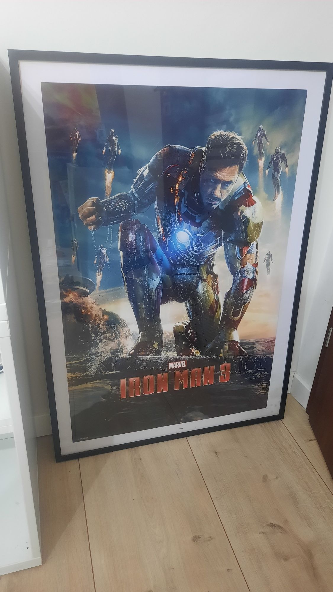 Duży oryginalny plakat marvel iron man w ramie