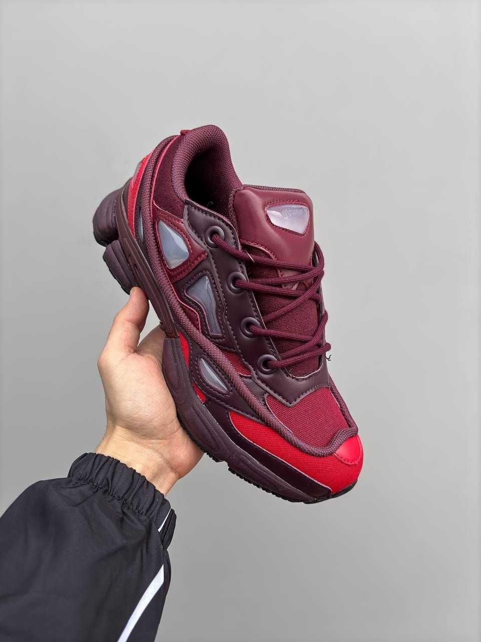 Кросівки Adidas x Raf Simons Ozweego III Burgundy / Red Vine / вишневі