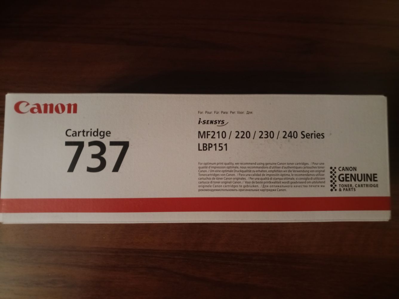 Картридж тонер 737 новый в упаковке