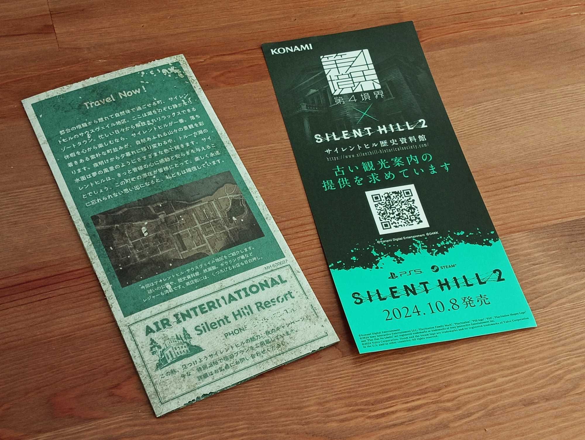 Oryginalna mapa Silent Hill 2 - unikat Tokyo Game Show 2024 KONAMI