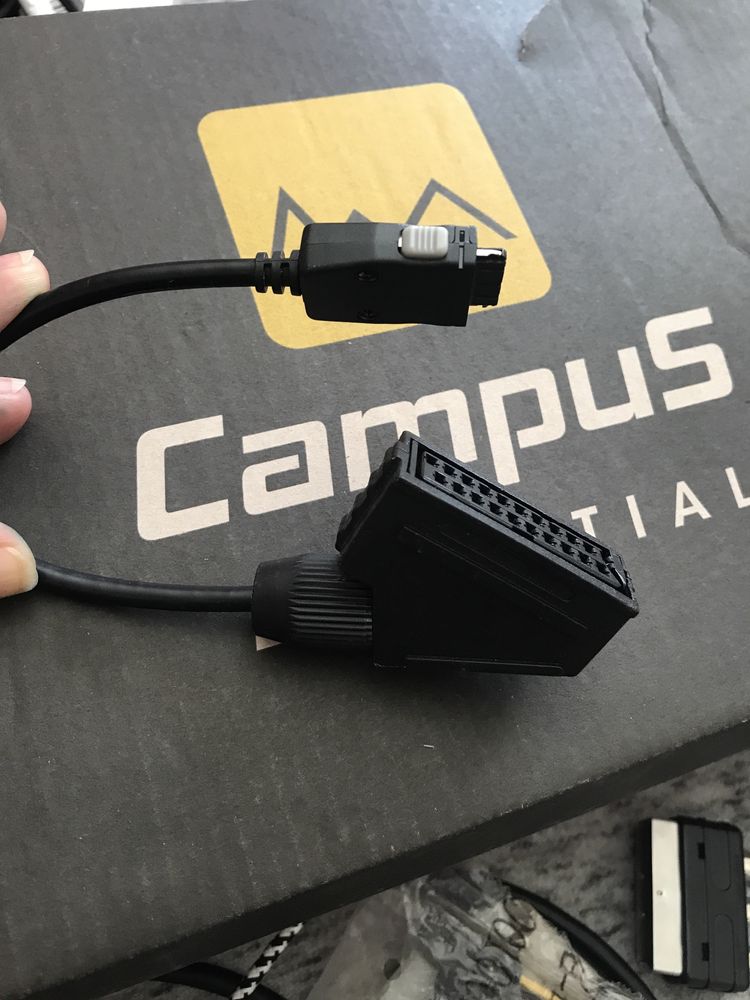 Adapter Scart czarny