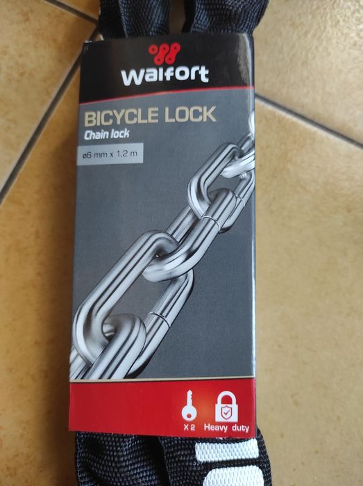 Велозамок Walfort® 120см Bicycle велосипедный замок цепь ланцюг вело