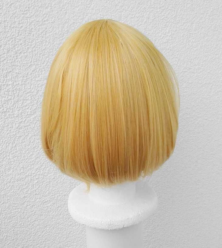 Krótka żółta blond peruka cosplay wig Armin He-man