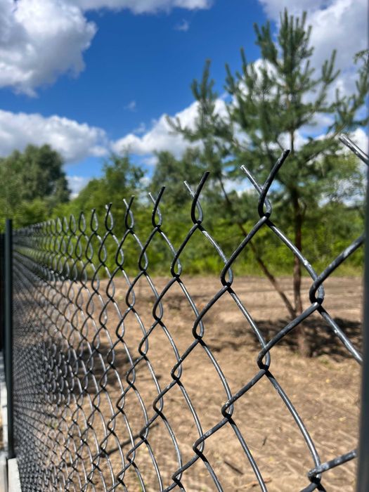 kompletne Ogrodzenie SIATKA Powlekana antracyt 150 siatka ogrodzeniowa