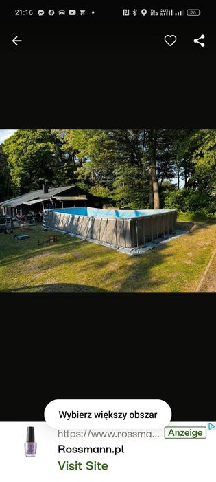 Basen ogrodowy duży